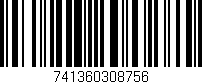 Código de barras (EAN, GTIN, SKU, ISBN): '741360308756'