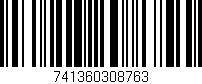 Código de barras (EAN, GTIN, SKU, ISBN): '741360308763'