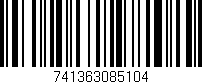 Código de barras (EAN, GTIN, SKU, ISBN): '741363085104'