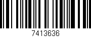 Código de barras (EAN, GTIN, SKU, ISBN): '7413636'