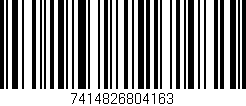 Código de barras (EAN, GTIN, SKU, ISBN): '7414826804163'