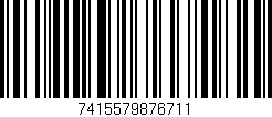Código de barras (EAN, GTIN, SKU, ISBN): '7415579876711'