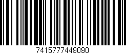 Código de barras (EAN, GTIN, SKU, ISBN): '7415777449090'