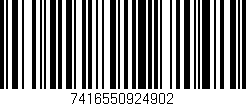 Código de barras (EAN, GTIN, SKU, ISBN): '7416550924902'