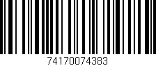 Código de barras (EAN, GTIN, SKU, ISBN): '74170074383'