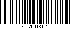 Código de barras (EAN, GTIN, SKU, ISBN): '74170346442'