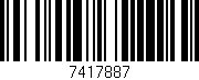 Código de barras (EAN, GTIN, SKU, ISBN): '7417887'