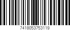 Código de barras (EAN, GTIN, SKU, ISBN): '7418053753119'