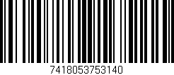 Código de barras (EAN, GTIN, SKU, ISBN): '7418053753140'