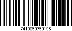Código de barras (EAN, GTIN, SKU, ISBN): '7418053753195'