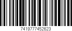 Código de barras (EAN, GTIN, SKU, ISBN): '7419777452623'