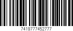 Código de barras (EAN, GTIN, SKU, ISBN): '7419777452777'
