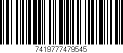 Código de barras (EAN, GTIN, SKU, ISBN): '7419777479545'