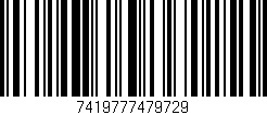 Código de barras (EAN, GTIN, SKU, ISBN): '7419777479729'