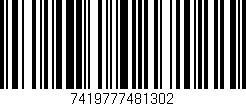 Código de barras (EAN, GTIN, SKU, ISBN): '7419777481302'