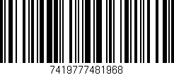 Código de barras (EAN, GTIN, SKU, ISBN): '7419777481968'