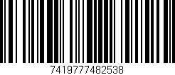 Código de barras (EAN, GTIN, SKU, ISBN): '7419777482538'