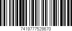 Código de barras (EAN, GTIN, SKU, ISBN): '7419777528670'