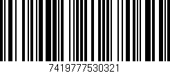 Código de barras (EAN, GTIN, SKU, ISBN): '7419777530321'