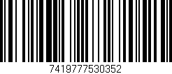 Código de barras (EAN, GTIN, SKU, ISBN): '7419777530352'