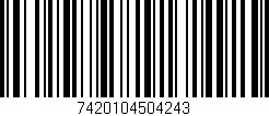 Código de barras (EAN, GTIN, SKU, ISBN): '7420104504243'