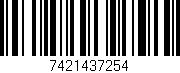 Código de barras (EAN, GTIN, SKU, ISBN): '7421437254'
