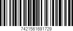 Código de barras (EAN, GTIN, SKU, ISBN): '7421561691729'