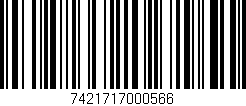 Código de barras (EAN, GTIN, SKU, ISBN): '7421717000566'