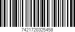 Código de barras (EAN, GTIN, SKU, ISBN): '7421720325458'