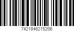 Código de barras (EAN, GTIN, SKU, ISBN): '7421846215206'