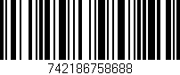 Código de barras (EAN, GTIN, SKU, ISBN): '742186758688'