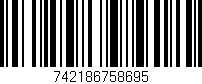 Código de barras (EAN, GTIN, SKU, ISBN): '742186758695'