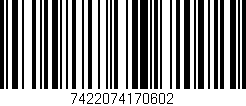 Código de barras (EAN, GTIN, SKU, ISBN): '7422074170602'