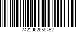 Código de barras (EAN, GTIN, SKU, ISBN): '7422082859452'