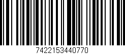 Código de barras (EAN, GTIN, SKU, ISBN): '7422153440770'