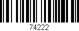 Código de barras (EAN, GTIN, SKU, ISBN): '74222'