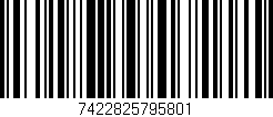 Código de barras (EAN, GTIN, SKU, ISBN): '7422825795801'