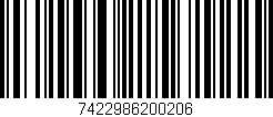 Código de barras (EAN, GTIN, SKU, ISBN): '7422986200206'