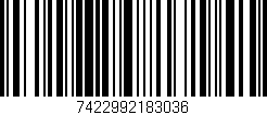 Código de barras (EAN, GTIN, SKU, ISBN): '7422992183036'