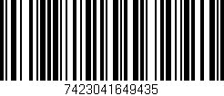 Código de barras (EAN, GTIN, SKU, ISBN): '7423041649435'