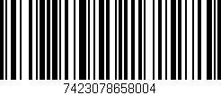 Código de barras (EAN, GTIN, SKU, ISBN): '7423078658004'