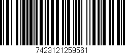 Código de barras (EAN, GTIN, SKU, ISBN): '7423121259561'