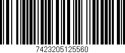 Código de barras (EAN, GTIN, SKU, ISBN): '7423205125560'