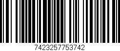 Código de barras (EAN, GTIN, SKU, ISBN): '7423257753742'