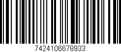 Código de barras (EAN, GTIN, SKU, ISBN): '7424106678933'