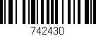 Código de barras (EAN, GTIN, SKU, ISBN): '742430'