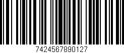 Código de barras (EAN, GTIN, SKU, ISBN): '7424567890127'