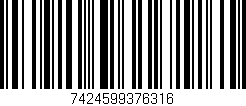 Código de barras (EAN, GTIN, SKU, ISBN): '7424599376316'