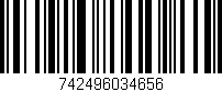 Código de barras (EAN, GTIN, SKU, ISBN): '742496034656'