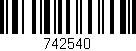 Código de barras (EAN, GTIN, SKU, ISBN): '742540'